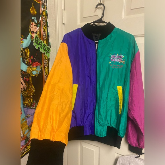 Las Vegas MIRAGE 90s vintage windbreaker colorful - Picture 2 of 4
